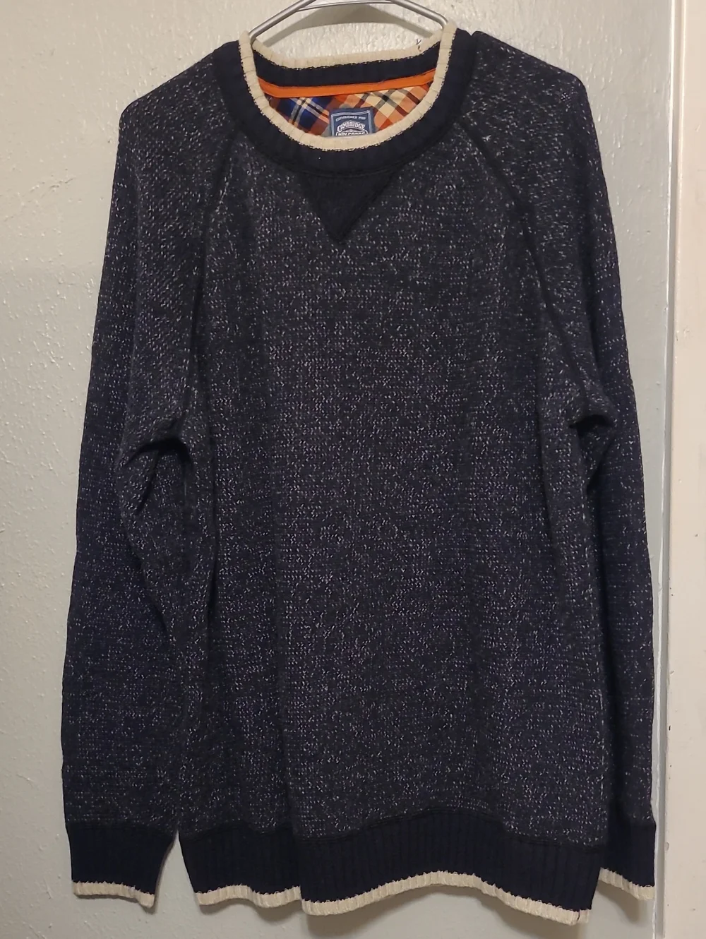 Cambridge Dry Goods Deep Navy Crewneck Wool Sweater